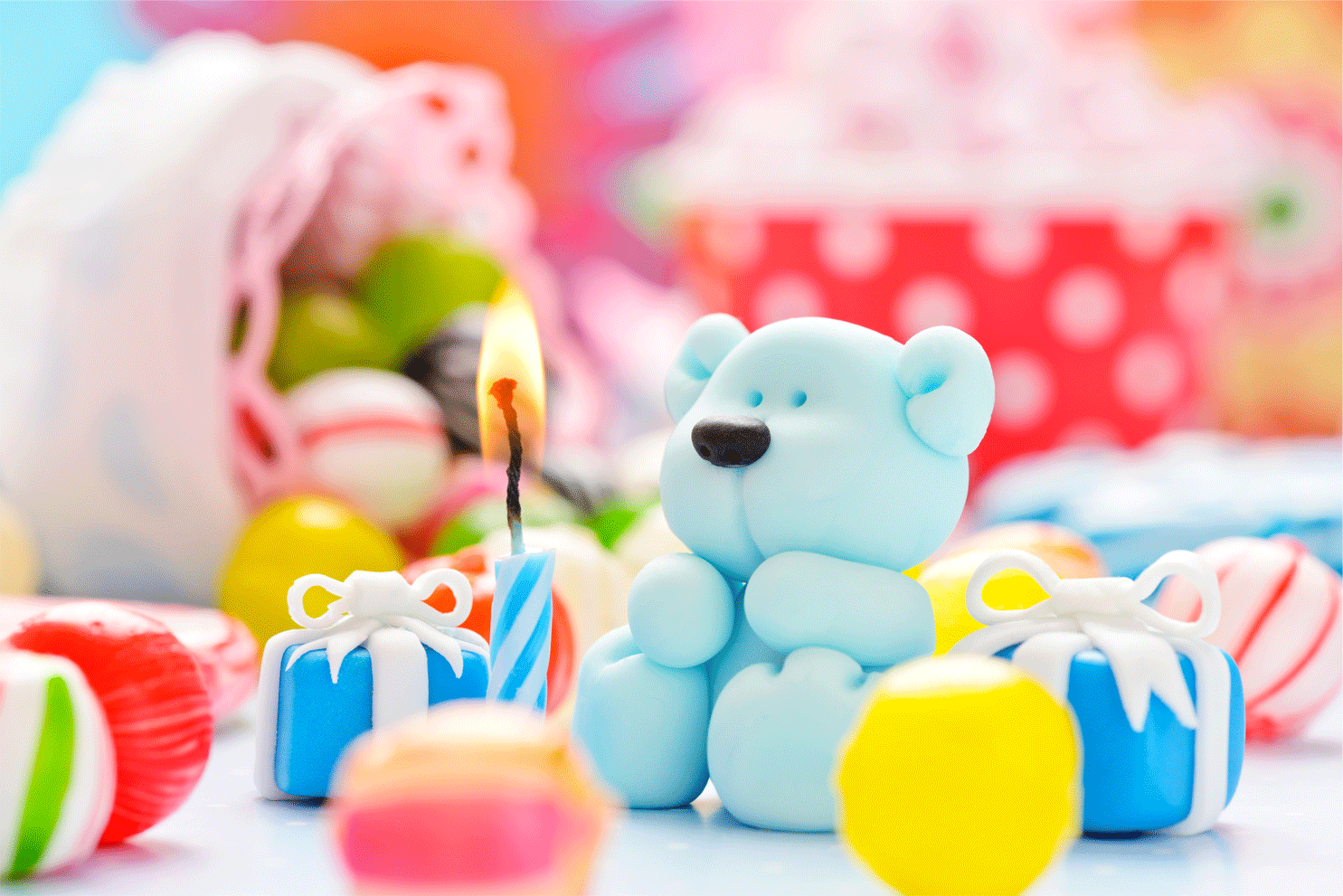 Toy Birthday Cake With Candles Toy Birthday Cake With Candles