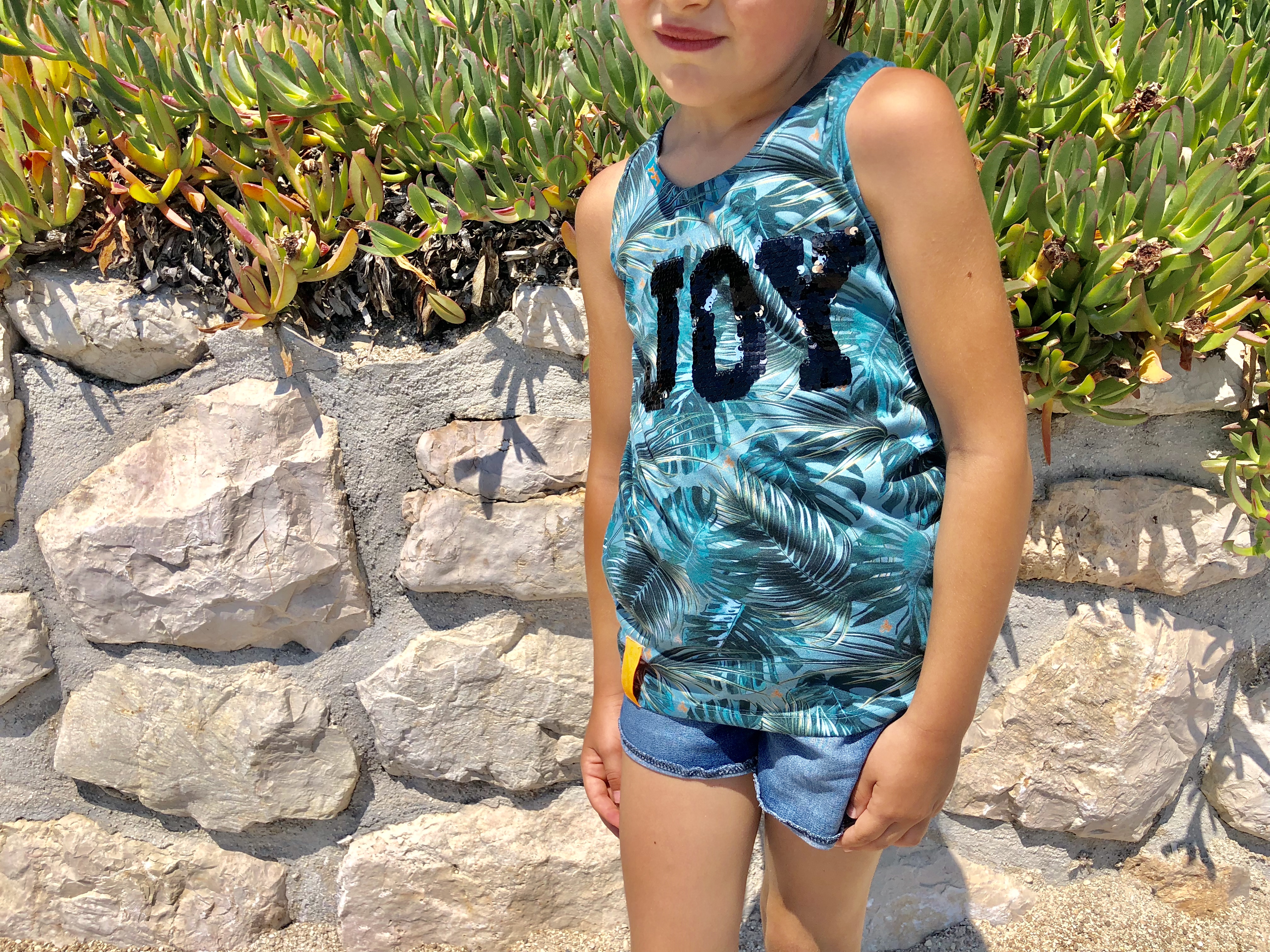 tee shirt enfant tropical